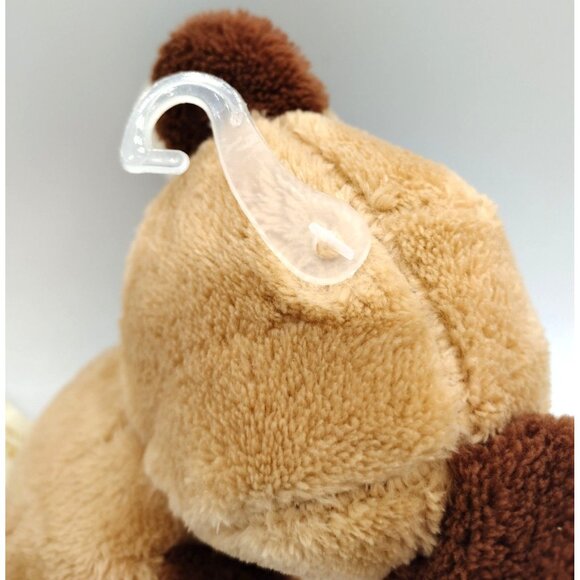 Chocolate Scented Teddy Bear Dan Dee Hang Tush Tag Red Ribbon 2018 7" Plush - Picture 8 of 11